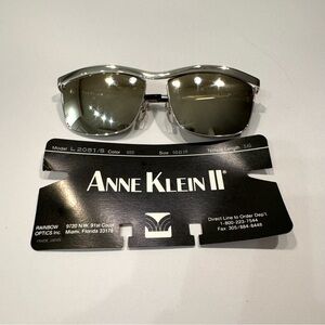 Anne Klein Chrome Sunglasses-VINTAGE